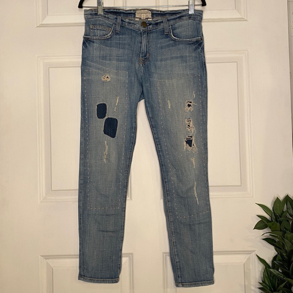 Current Elliot The Fling Jeans in Glory Destroy Size 26 Oversized Fit USA Made